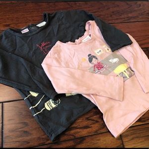 Zara Bundle x2 - Toddler Girls Shirts, sz 18 - 24m